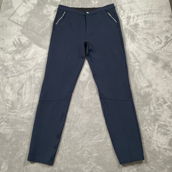 G/Fore Pants Womens 12 Blue Golf Elastic Stretch Zippered Pockets Performance - Picture 1 of 10
